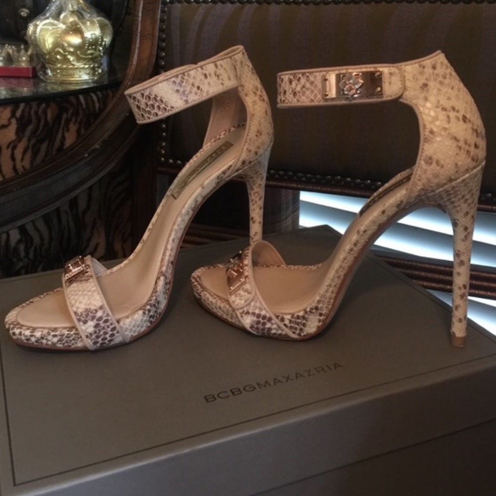 Bcbgmaxazria Python Print Heels - image 1